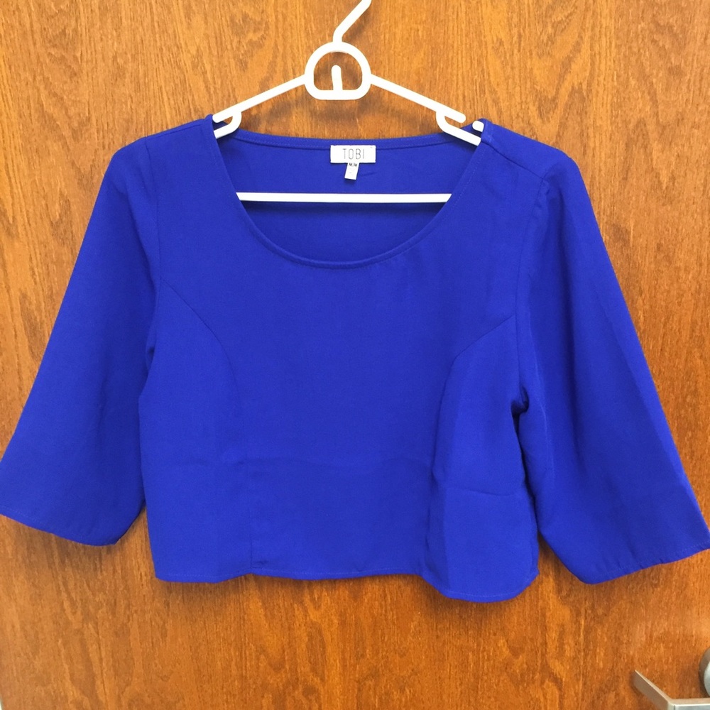 Electric blue crop top (Tobi)