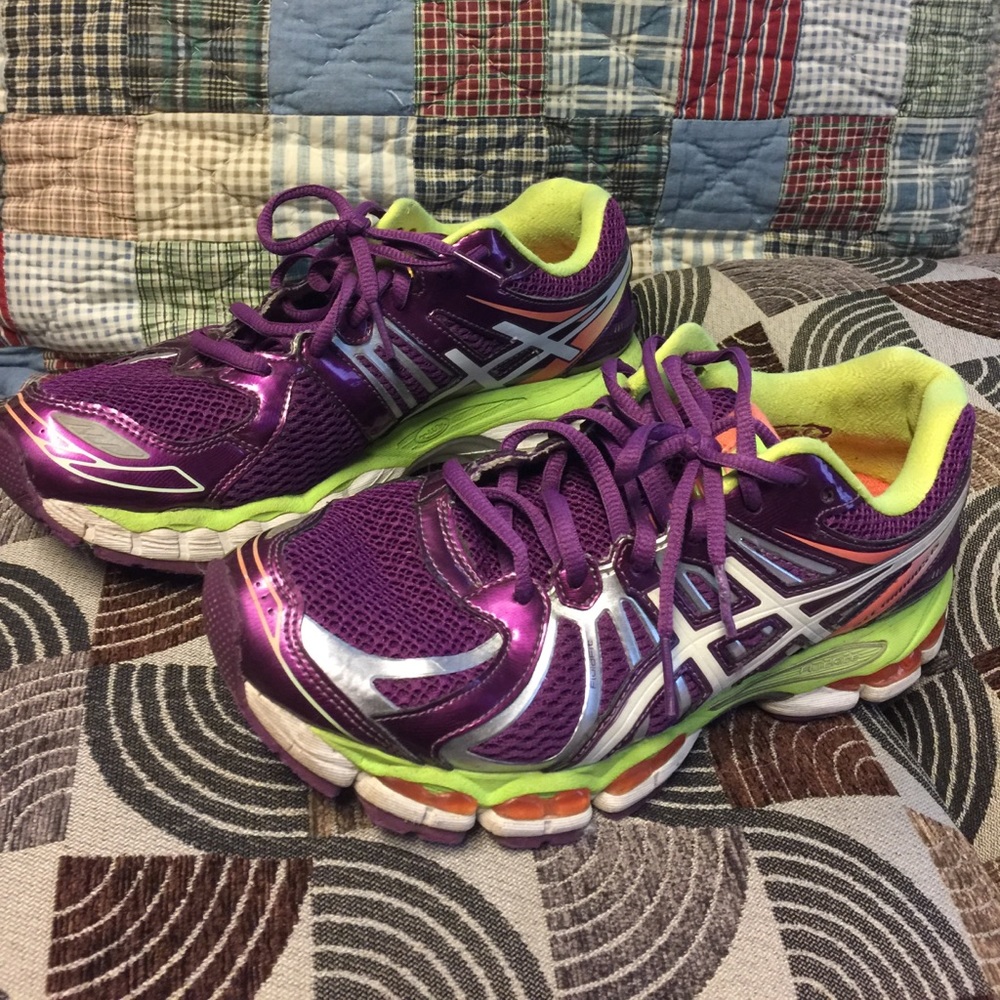 Purple Asics Gel-Nimbus 15 sneakers sz 9