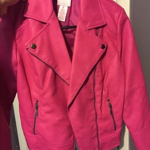 PINK CANDIES LEATHER JACKET