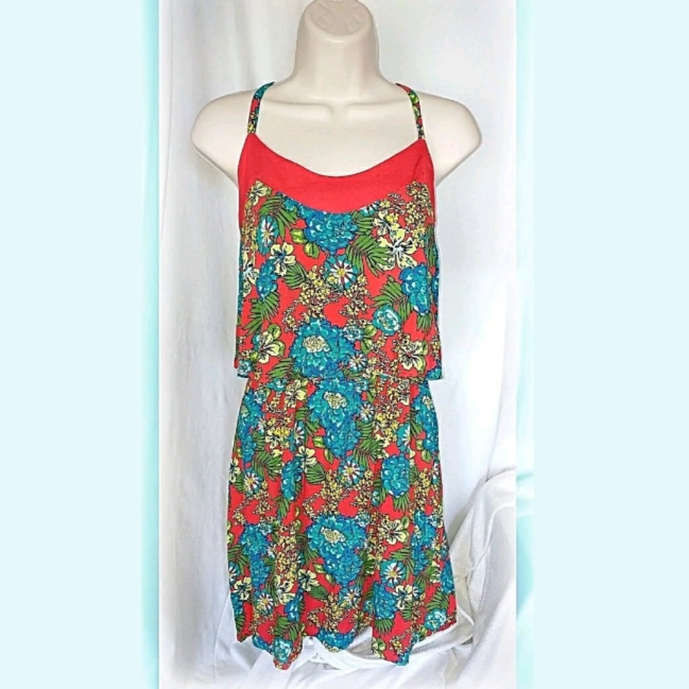 NWT Red Camel floral dress