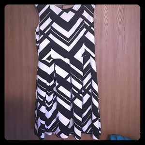 Black and white dress