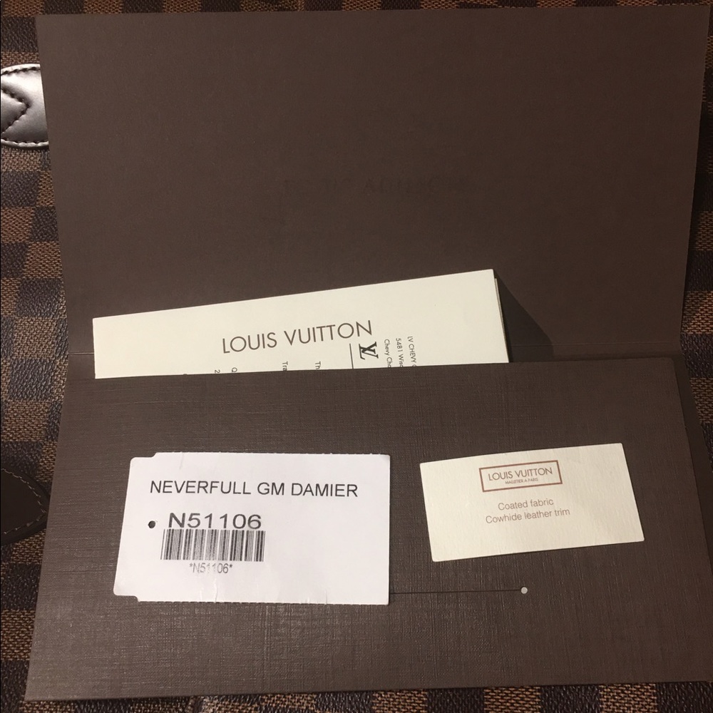 *SOLD* Authentic Louis Vuitton Neverfull GM damier - Picture 8 of 8