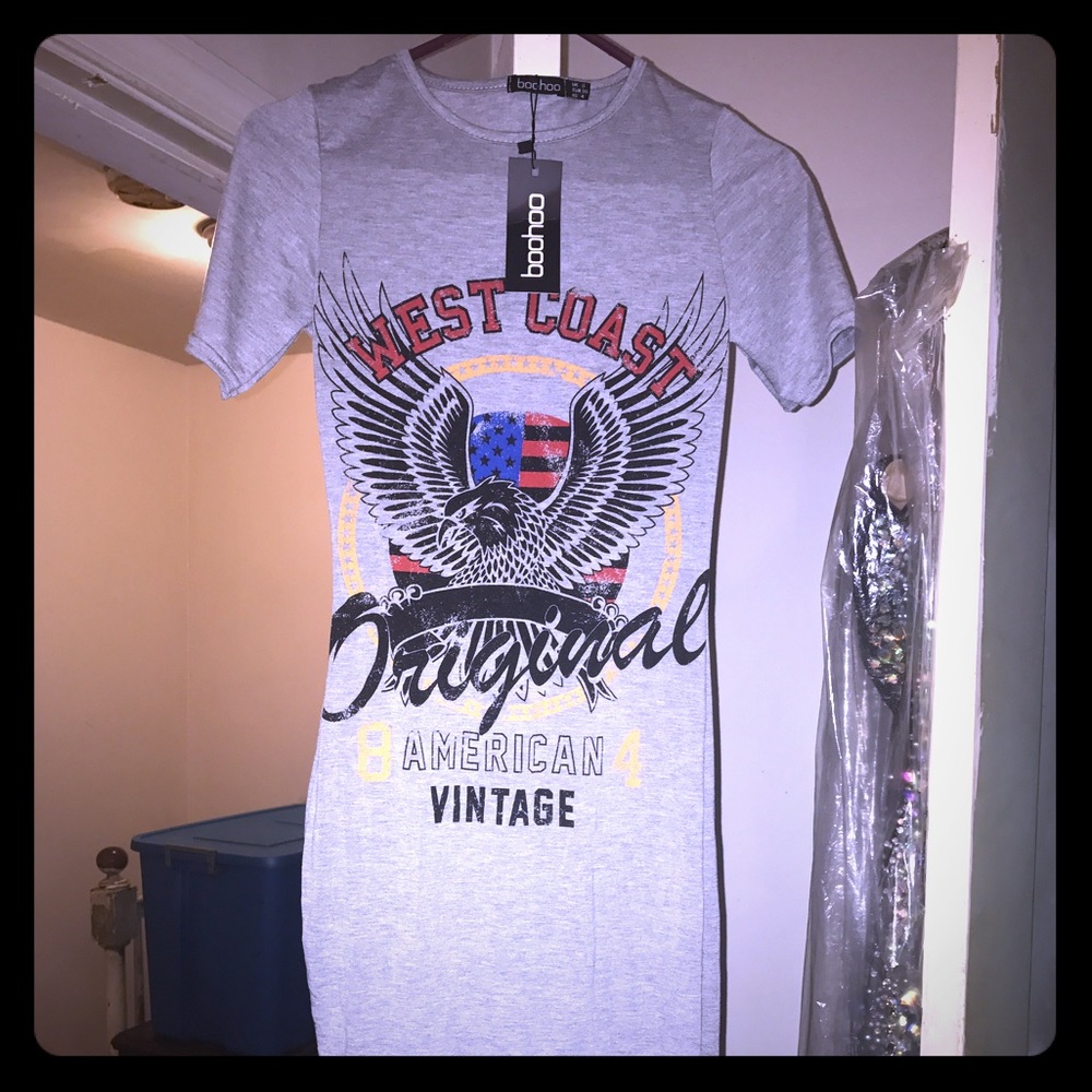 Midi T-shirt dress from boohoo