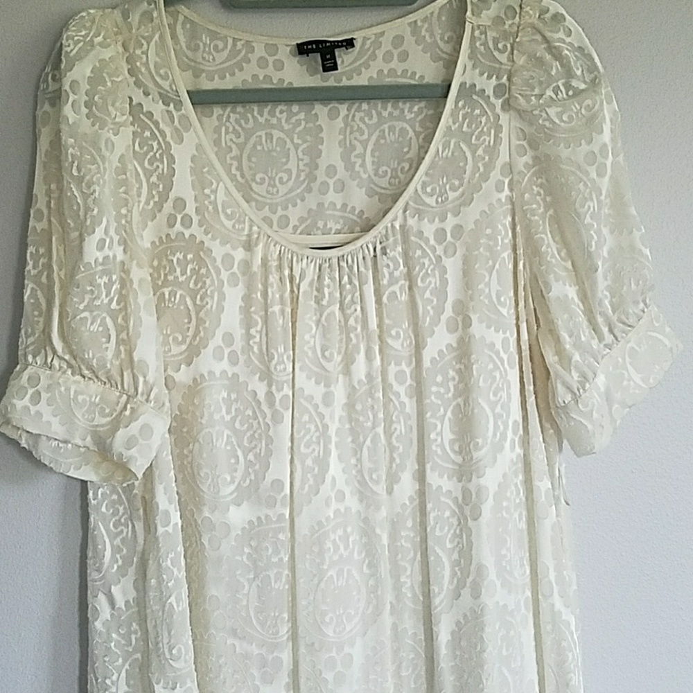 Damask/lace dress