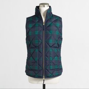 J. Crew Printed Quilted Puffer Vest - New with tag