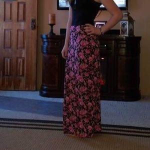 Floral maxi skirt