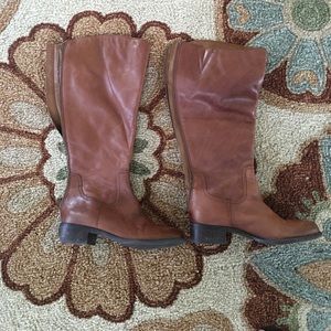 Wide Calf Brown Boots