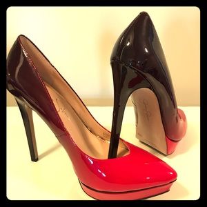 Jessica Simpson JS-Venisse lipstick/ombré heels