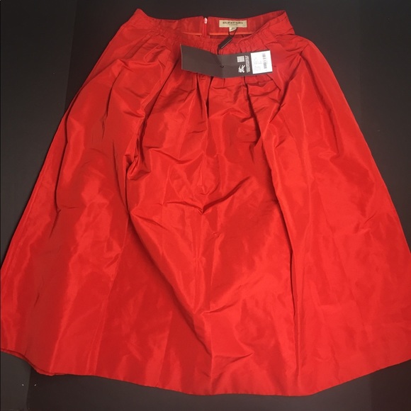 Burberry Dresses & Skirts - Burberry--Red/Orange Pleated Skirt Size 6US