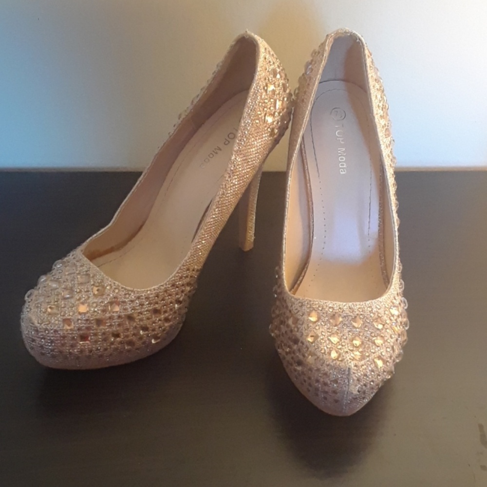 Gold heels