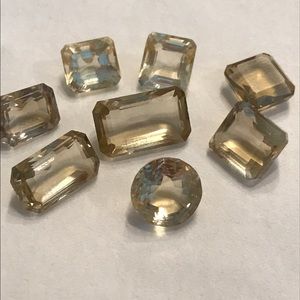 SALE Champagne Topaz Cut Gemstones 45 Carats TCW
