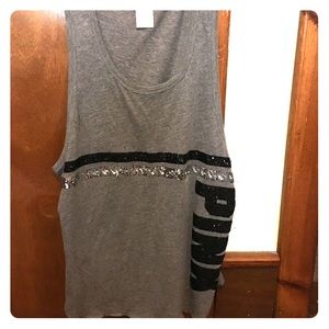 Va Pink grey tank top large