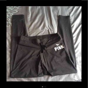 Pink cozy campus leggings medium pants