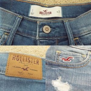 Light Washed High waisted Shorts