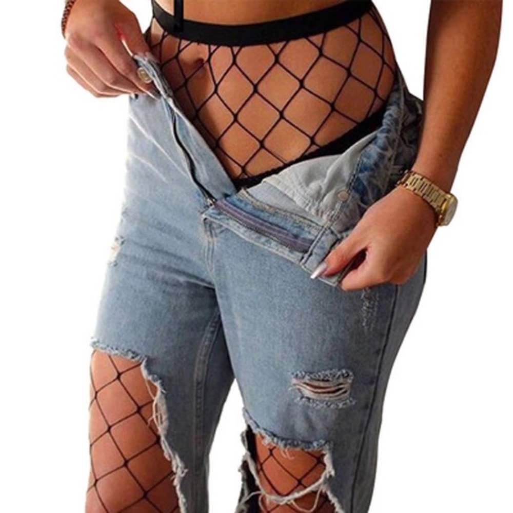 Black Fishnet Stockings - Picture 2 of 4