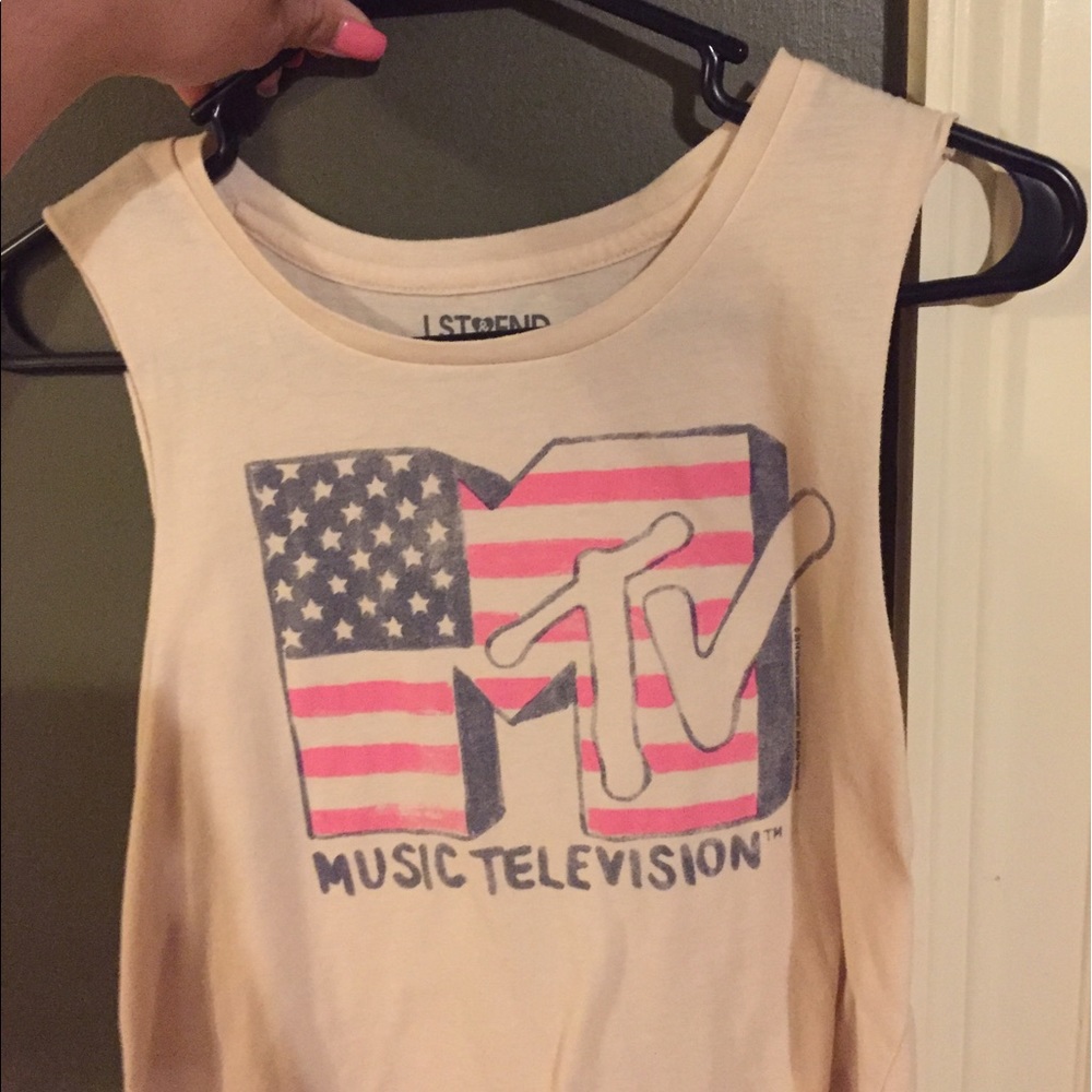 Mtv July 4th crop top