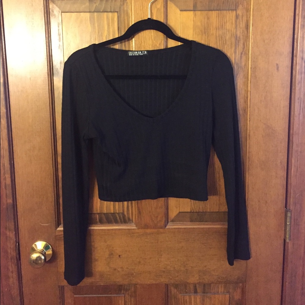 LONG SLEEVED CROP TOP FROM COTTON ON