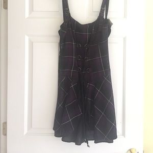 Plaid punky short skater style dress