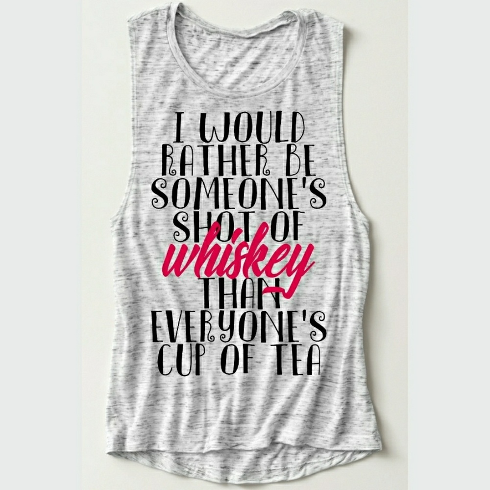 • Wholesale • Shot Of Whiskey Graphic Muscle Tank
