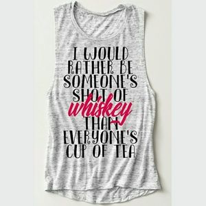 • Wholesale • Shot Of Whiskey Graphic Muscle Tank