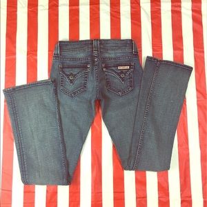 HUDSON Jeans Triangle Flap Pocket Boot Cut Sz 26