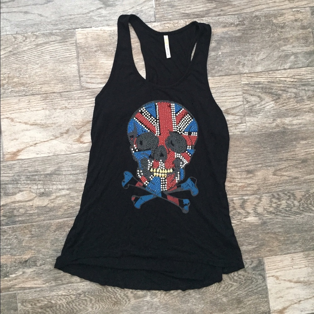Fourth of July skull tank