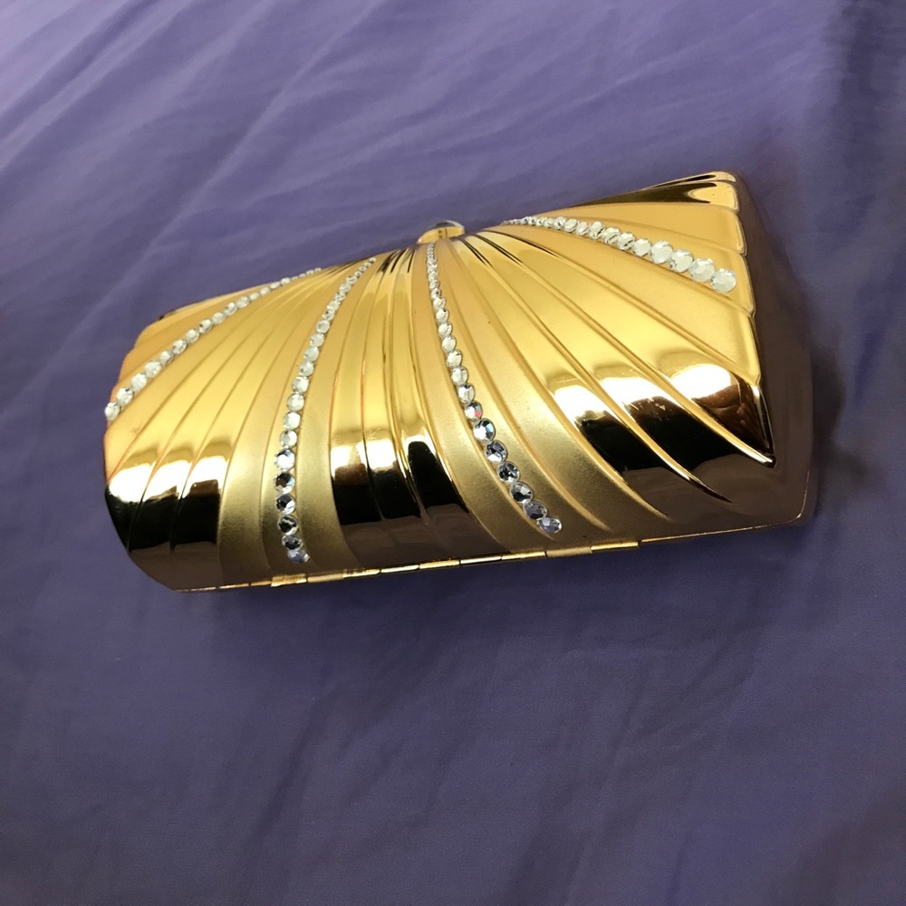 Gold clutch, just beautiful