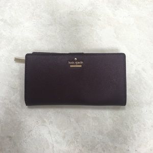Kate Spade Wallet (Maroon/Purple)