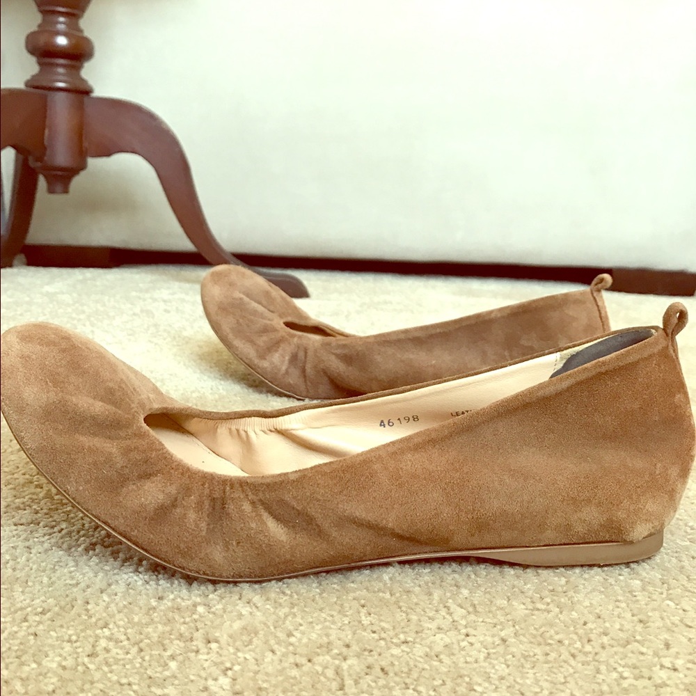 J Crew suede Cece Flats