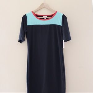 NWT LuLaRoe Julia Color Blocked Dress in Size S