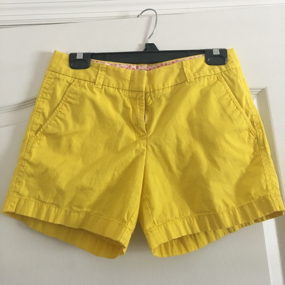 J. CREW Yellow Shorts