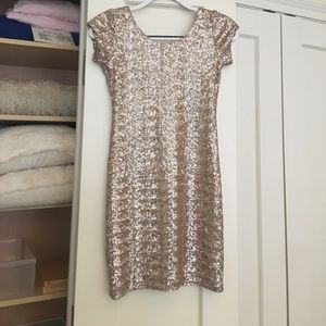 Backstage Gold Sequin Dress