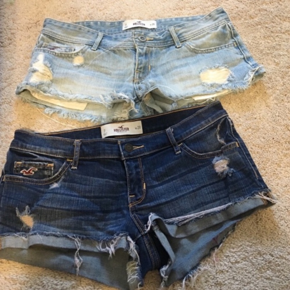 Hollister shorts LIGHT ONLY size 7