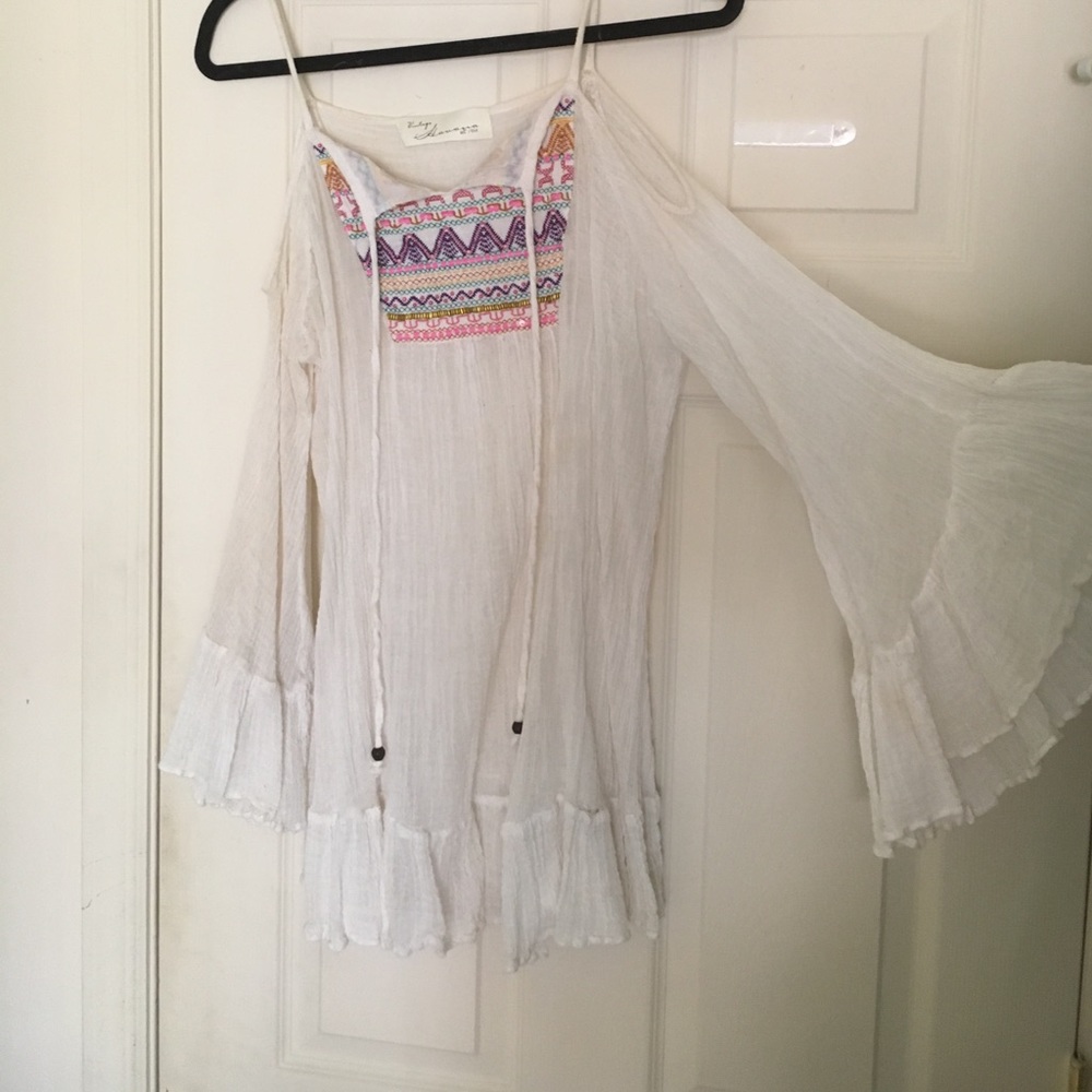 Vintage Shoshanna open shoulder top