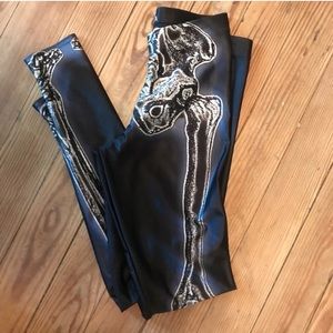 Black Milk Clothing bones leggings