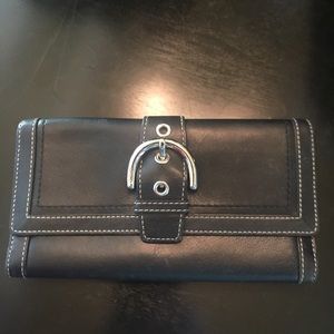 Coach Black Leather Wallet