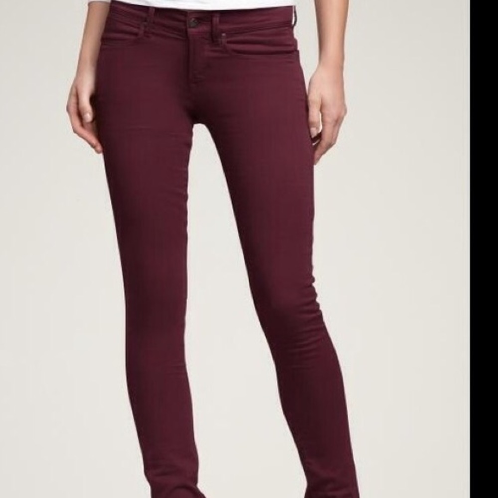 American Eagle Maroon Jegging