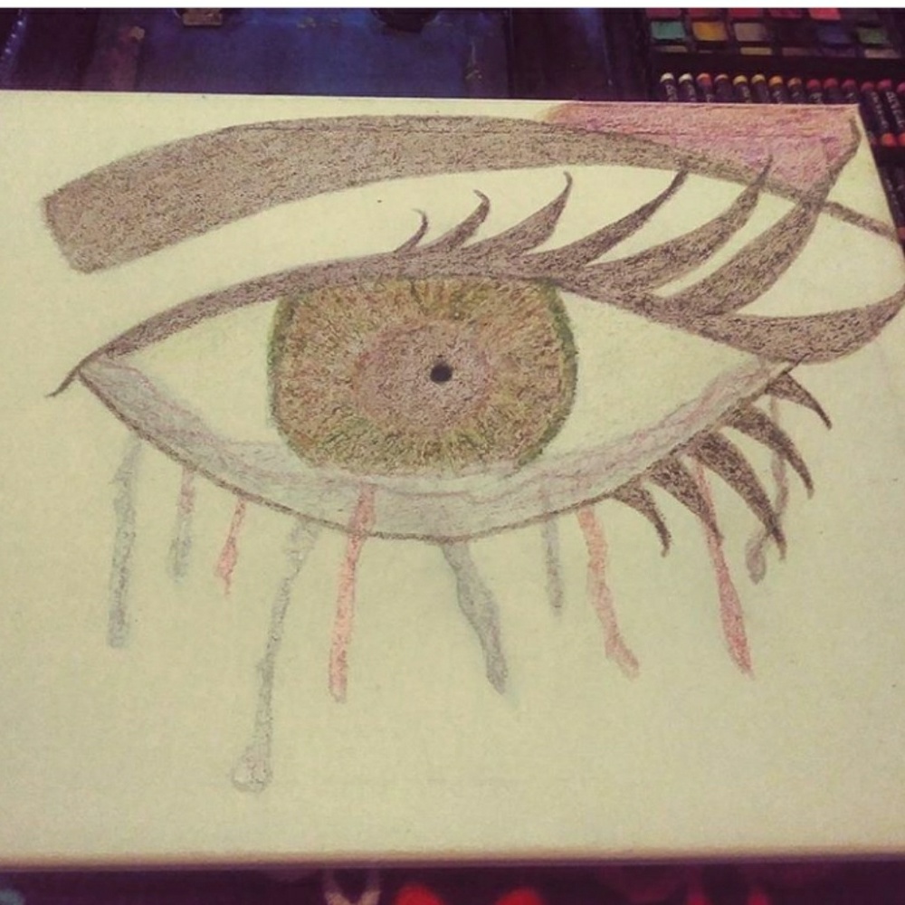 This is a painting called Done With Pain
