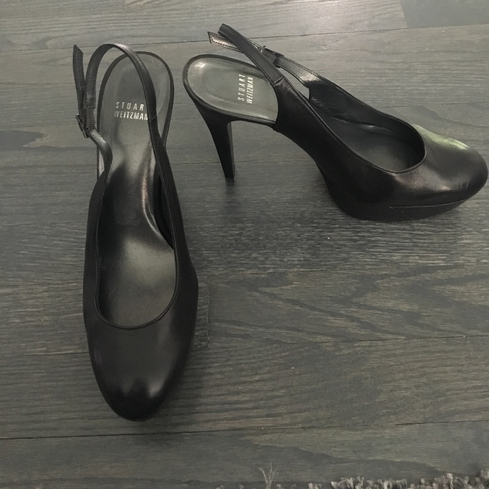 Stuart Weitzman sling back pumps