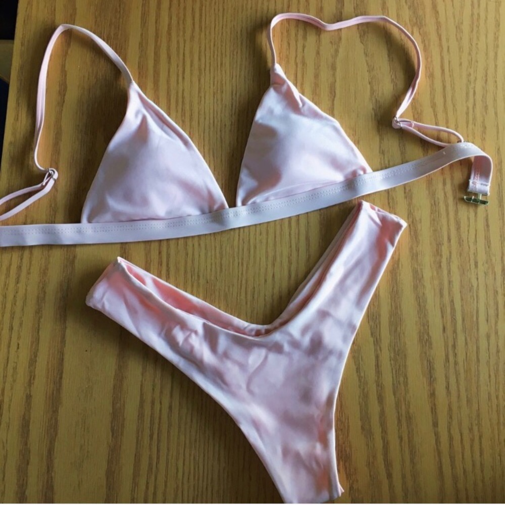 Baby pink bikini