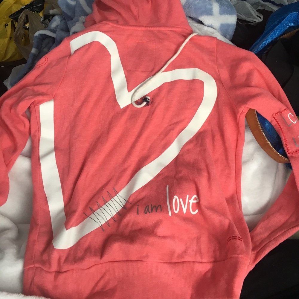 Peace love world zip hoodie