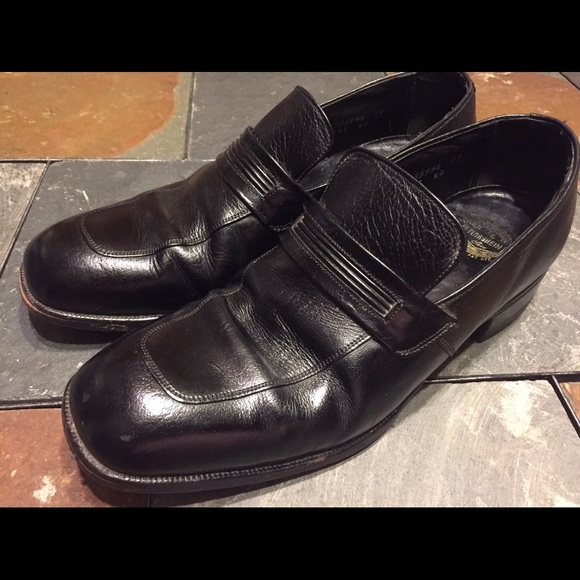 FLORSHEIM BLACK SLIP ON LOAFER SHOES SZ 8.5 D main image 4