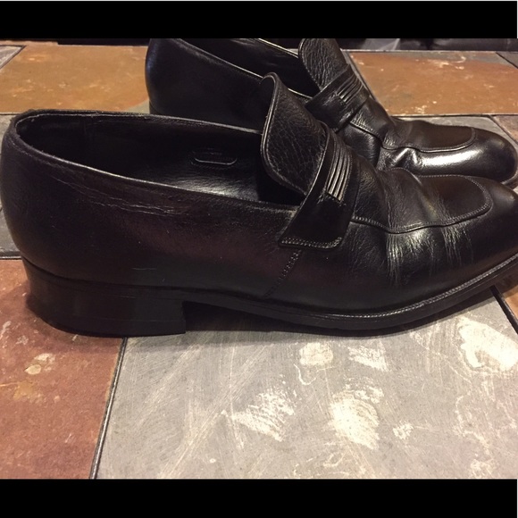 FLORSHEIM BLACK SLIP ON LOAFER SHOES SZ 8.5 D