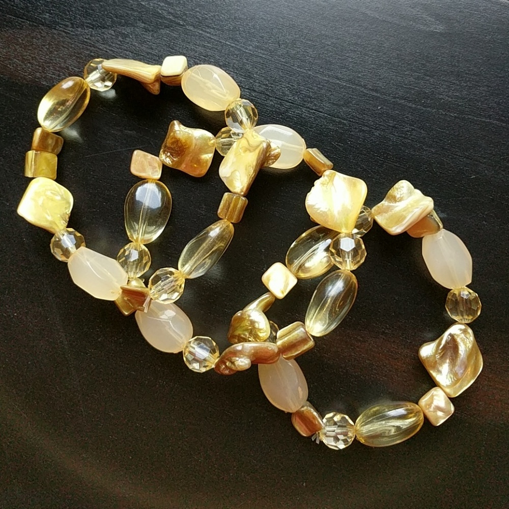 Set of 3 beaded bracelets