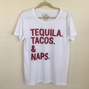 Tequila Tacos Naps Graphic Tee