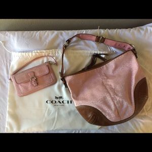 Coach purse and wristlet