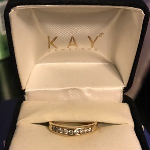 Diamond Ring Size 7 14k gold 1 k Diamond