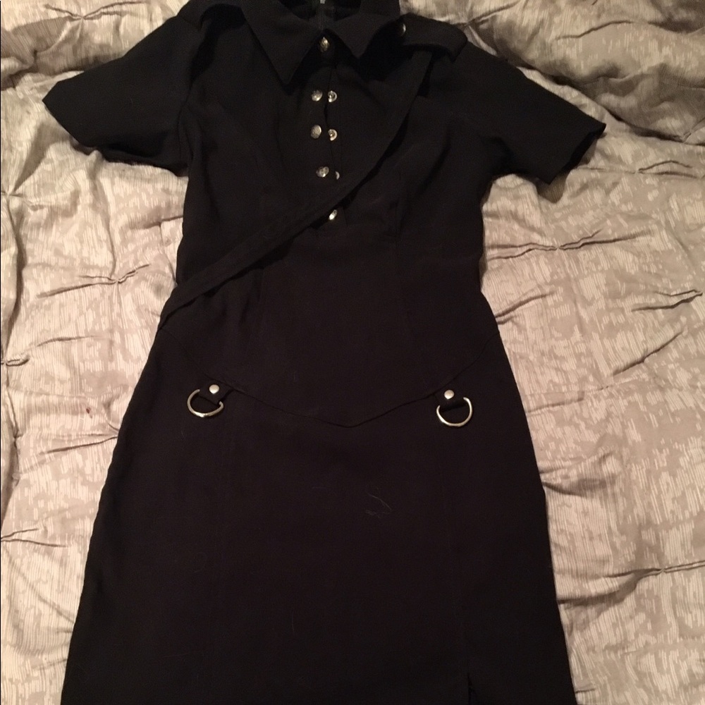 Lipservice vintage army military dress goth punk