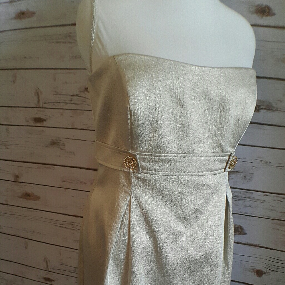 DONATED- David's Bridal  Shimmer Strapless Dress