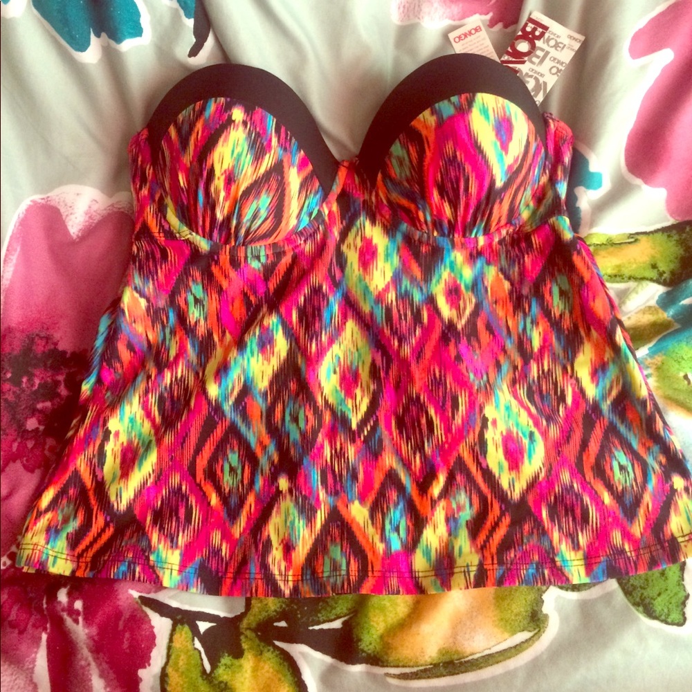 Tribal swim top